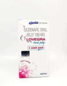 Lovegra flavored oral jelly sildenafil sachet