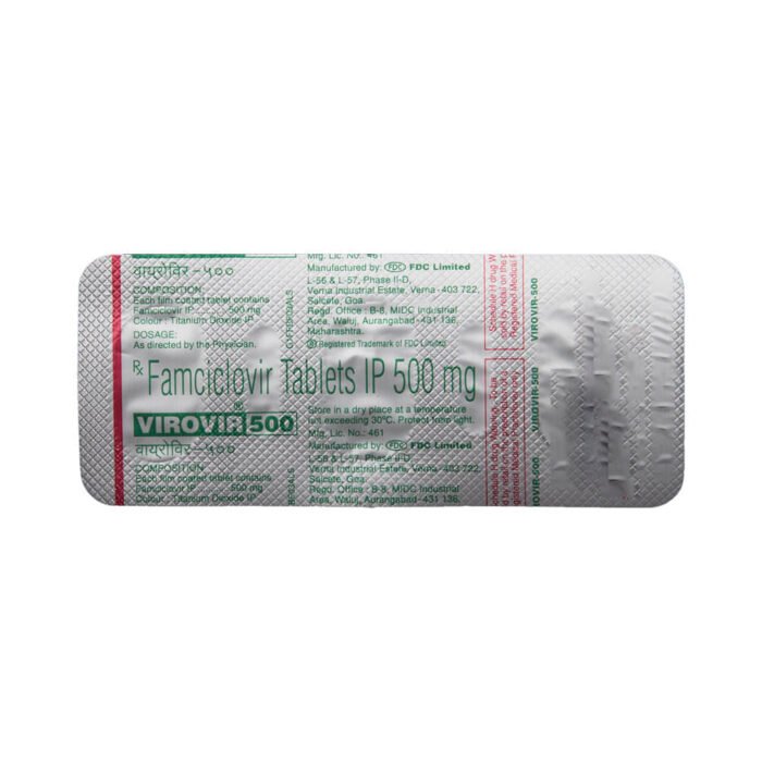 Virovir 500 mg famciclovir tablet