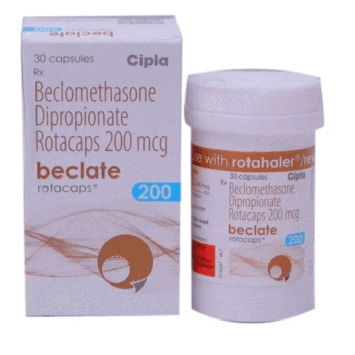 Beclate Rotacaps 200 Mcg (Beclomethasone)