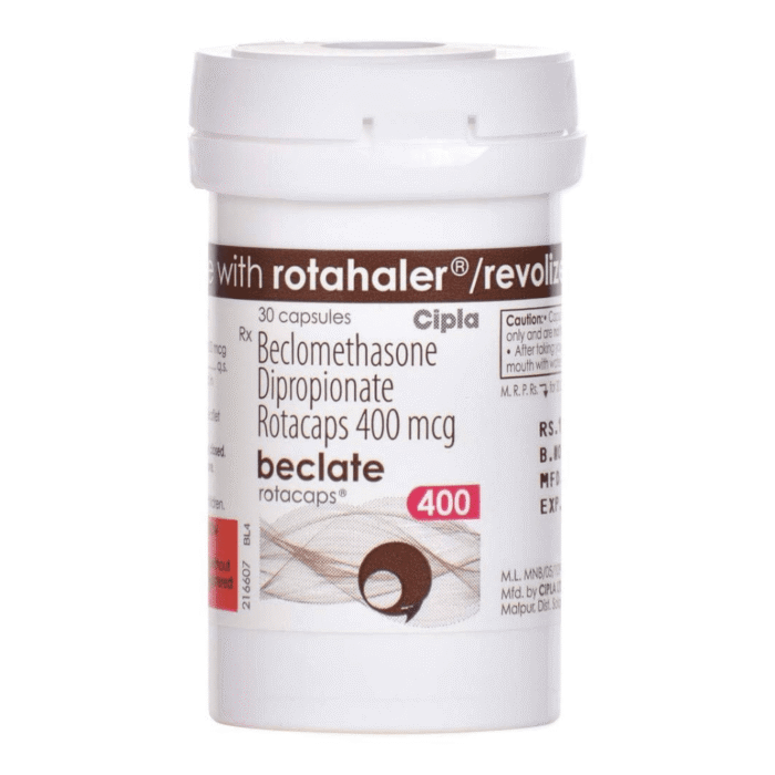 Beclate Rotacaps 400 Mcg (Beclomethasone)