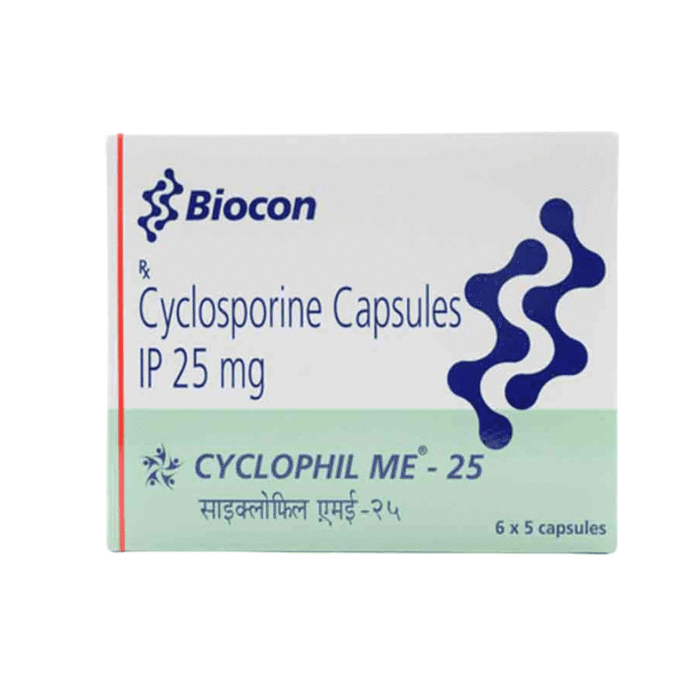 Cyclophil Me 25mg (Cyclosporine)