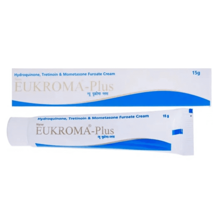 Eukroma Plus Cream 20gm (Hydroquinone /Tretinoin /Mometasone)