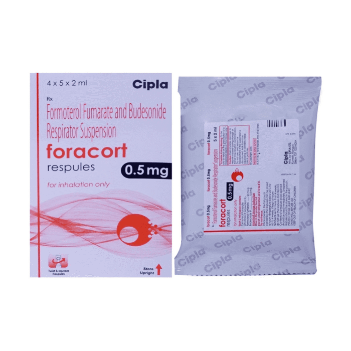 Foracort Respules 0.5 Mg (BudesonideFormoterol)