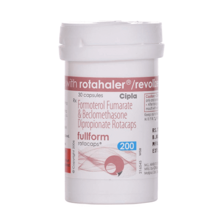 Fullform Rotacaps 200 Mcg (BeclomethasoneFormoterol) Fullform Rotacaps 200 Mcg (BeclomethasoneFormoterol)