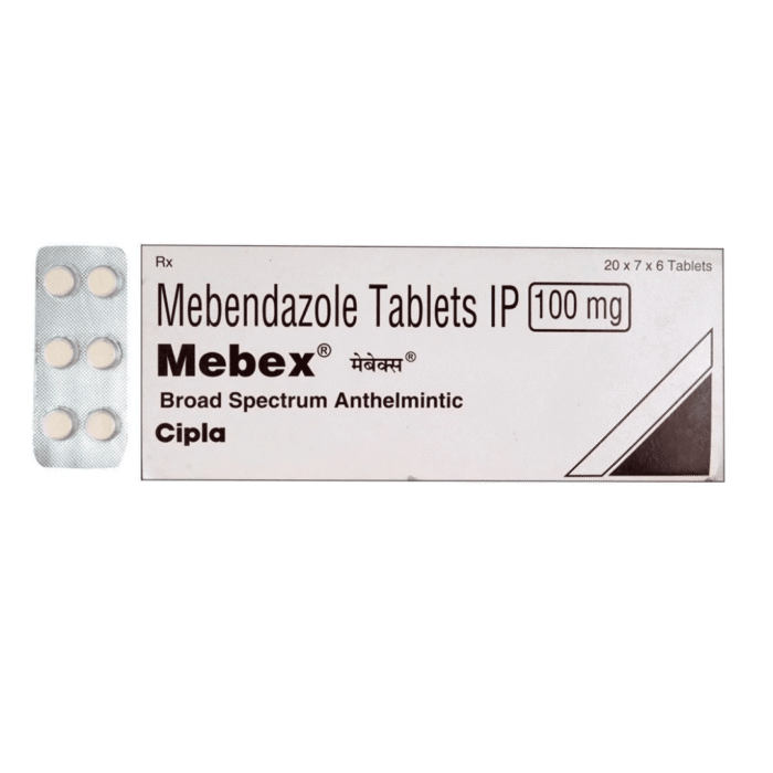 Mebendazole 100 Mg (Mebex 100)