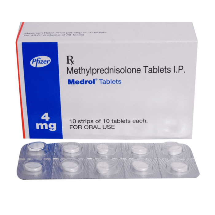 Medrol 4 Mg (Methylprednisolone)