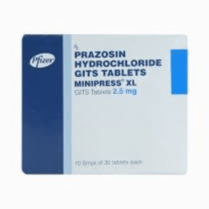 Minipress XL 2.5 Mg (Prazosin) Minipress XL 2.5 Mg (Prazosin)