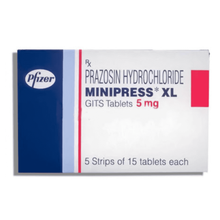 Minipress XL 5 Mg (Prazosin) Minipress XL 5 Mg (Prazosin)