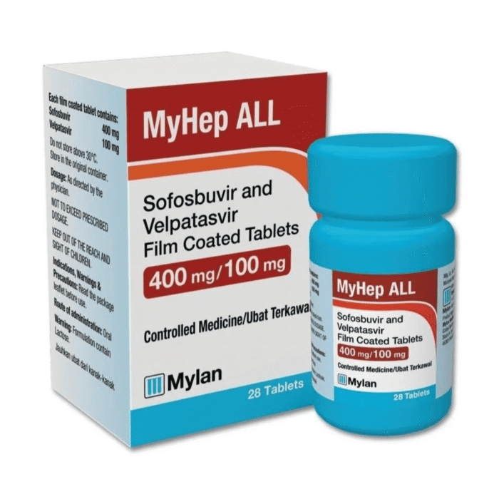 MyHep All (SofosbuvirVelpatasvir) – 400mg100 Mg