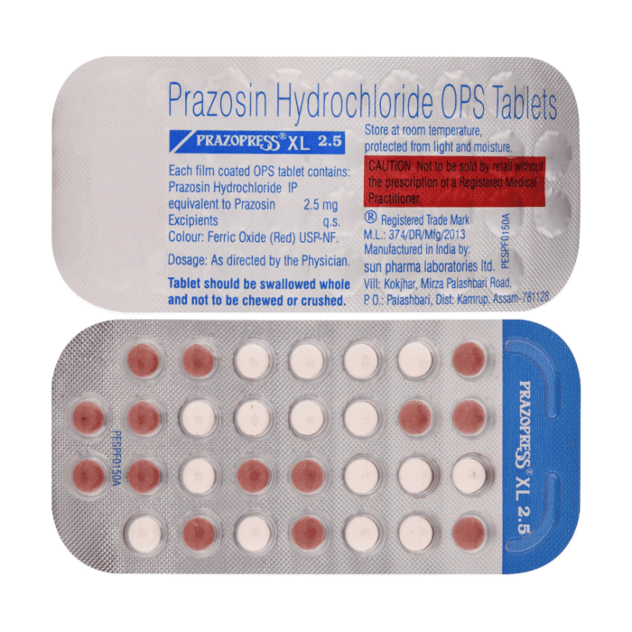 Prazopress XL 2.5 Mg Prazopress XL 2.5 Mg (Prazosin)