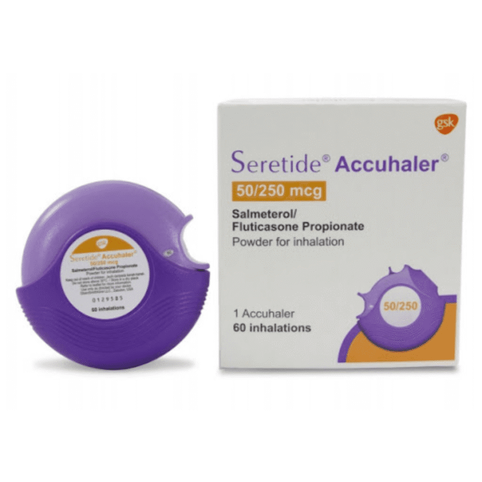 Seretide Accuhaler 50250 Mcg (SalmeterolFluticasone Propionate)