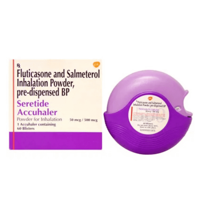 Seretide Accuhaler 50500 Mcg (SalmeterolFluticasone Propionate) Seretide Accuhaler 50500 Mcg (SalmeterolFluticasone Propionate)
