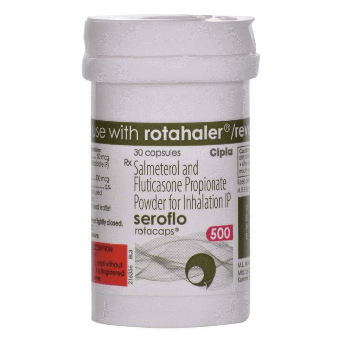 Seroflo Rotacaps 500 Mcg (SalmeterolFluticasone) Seroflo Rotacaps 500 Mcg (SalmeterolFluticasone)